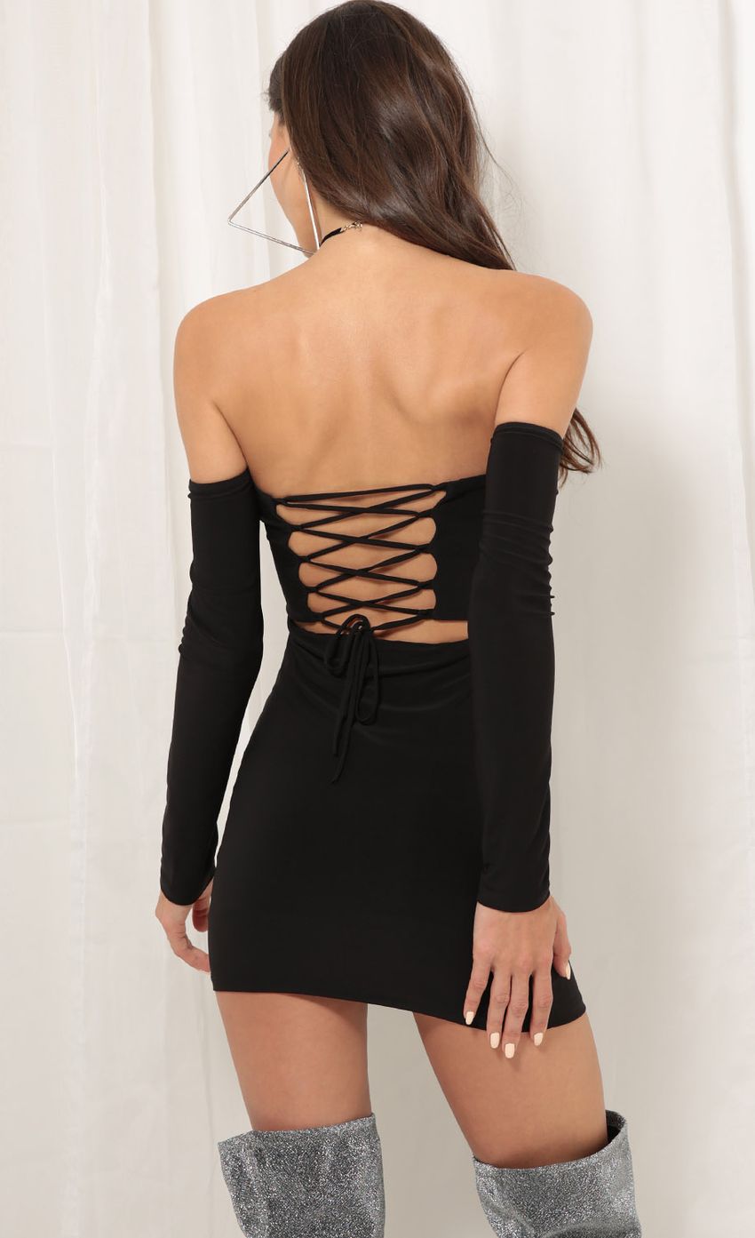Picture Dala Party Dress In Black. Source: https://media-img.lucyinthesky.com/data/Aug17_1/850xAUTO/0Y5A8207SS.JPG