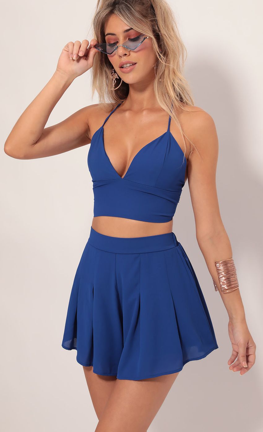 Picture Picnic Pretty Two Piece Set In Royal Blue. Source: https://media-img.lucyinthesky.com/data/Aug19_2/850xAUTO/781A7154.JPG
