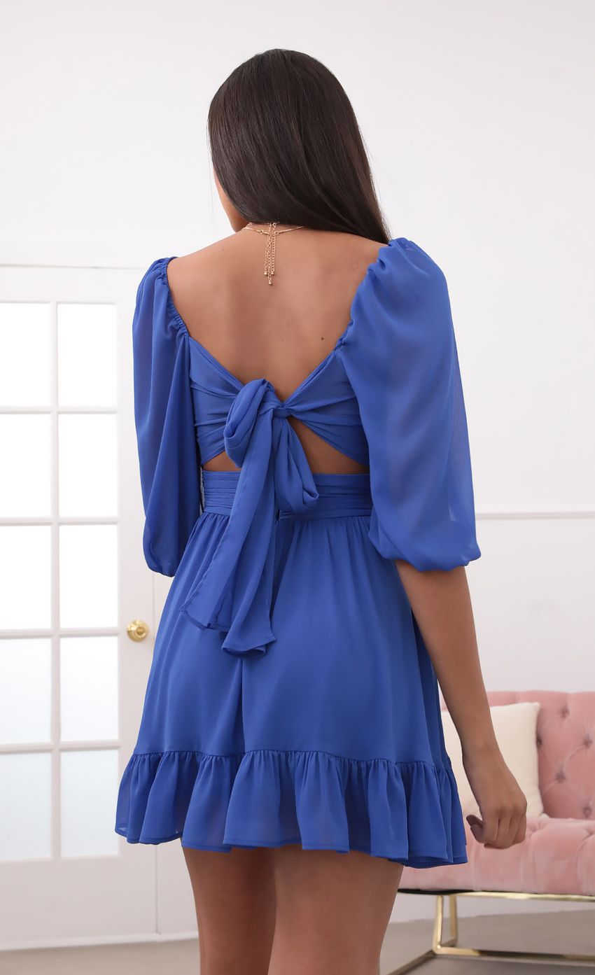 Picture Ruffle Dress in Royal Blue. Source: https://media-img.lucyinthesky.com/data/Aug20_1/850xAUTO/781A27141.JPG