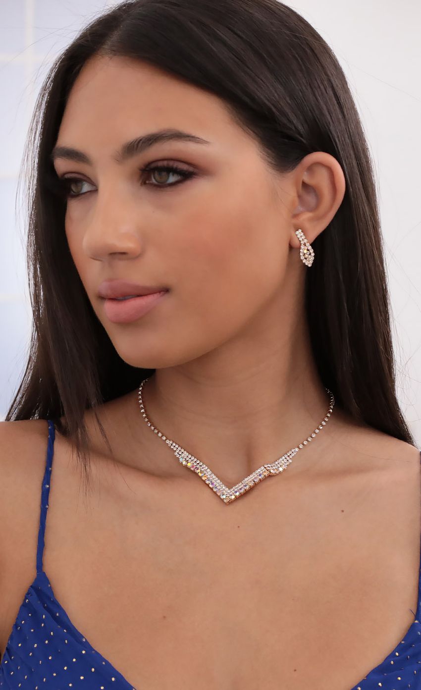 Picture Ivy Dainty Diamond Necklace And Earrings Set In Gold. Source: https://media-img.lucyinthesky.com/data/Aug20_2/850xAUTO/781A0898.JPG