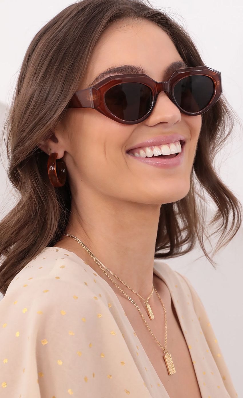 Picture Franny Retro Sunglasses in Brown. Source: https://media-img.lucyinthesky.com/data/Aug21_1/850xAUTO/1V9A1165.JPG
