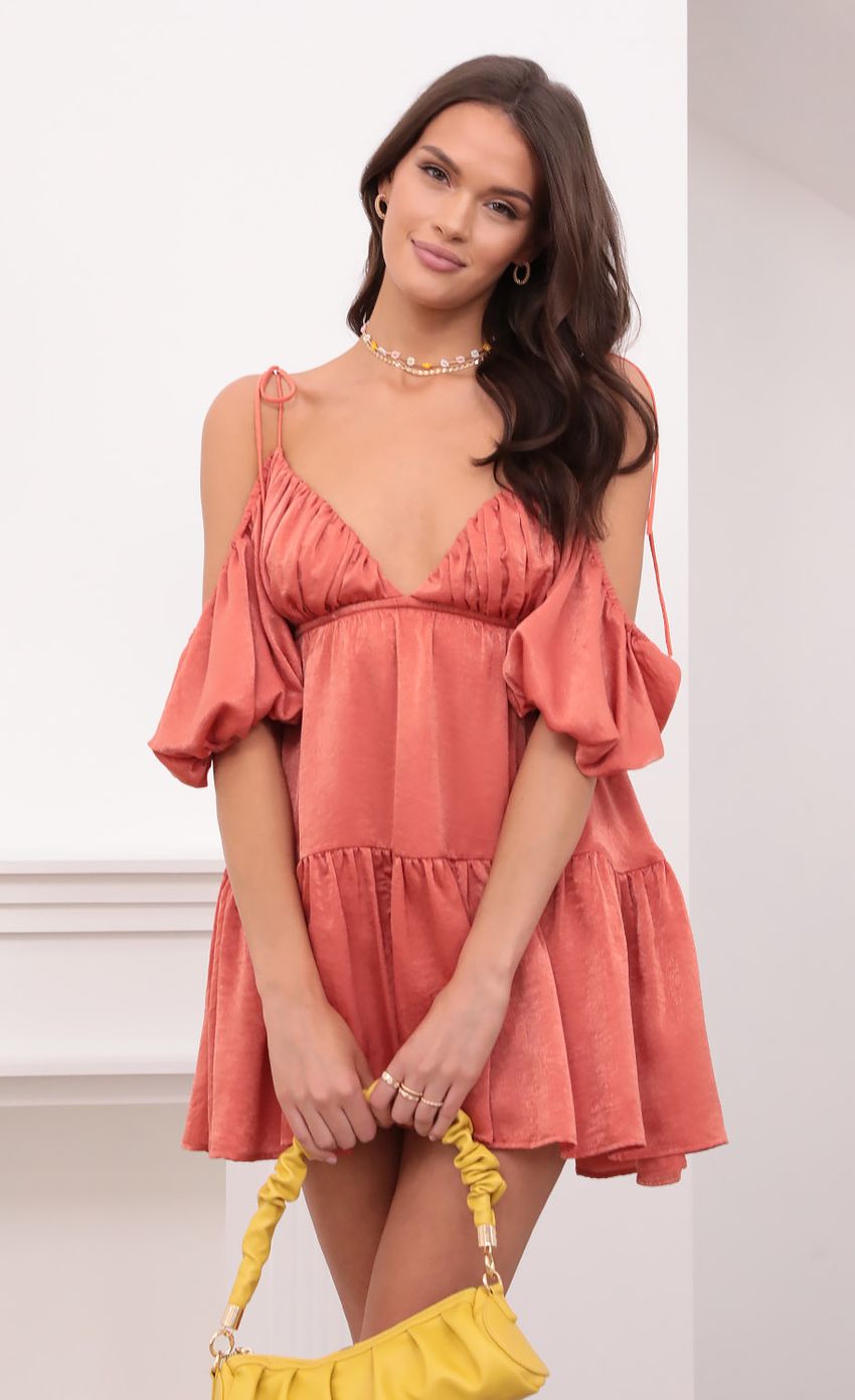 Picture Baby Doll Dress in Coral. Source: https://media-img.lucyinthesky.com/data/Aug21_2/850xAUTO/1V9A3035.JPG