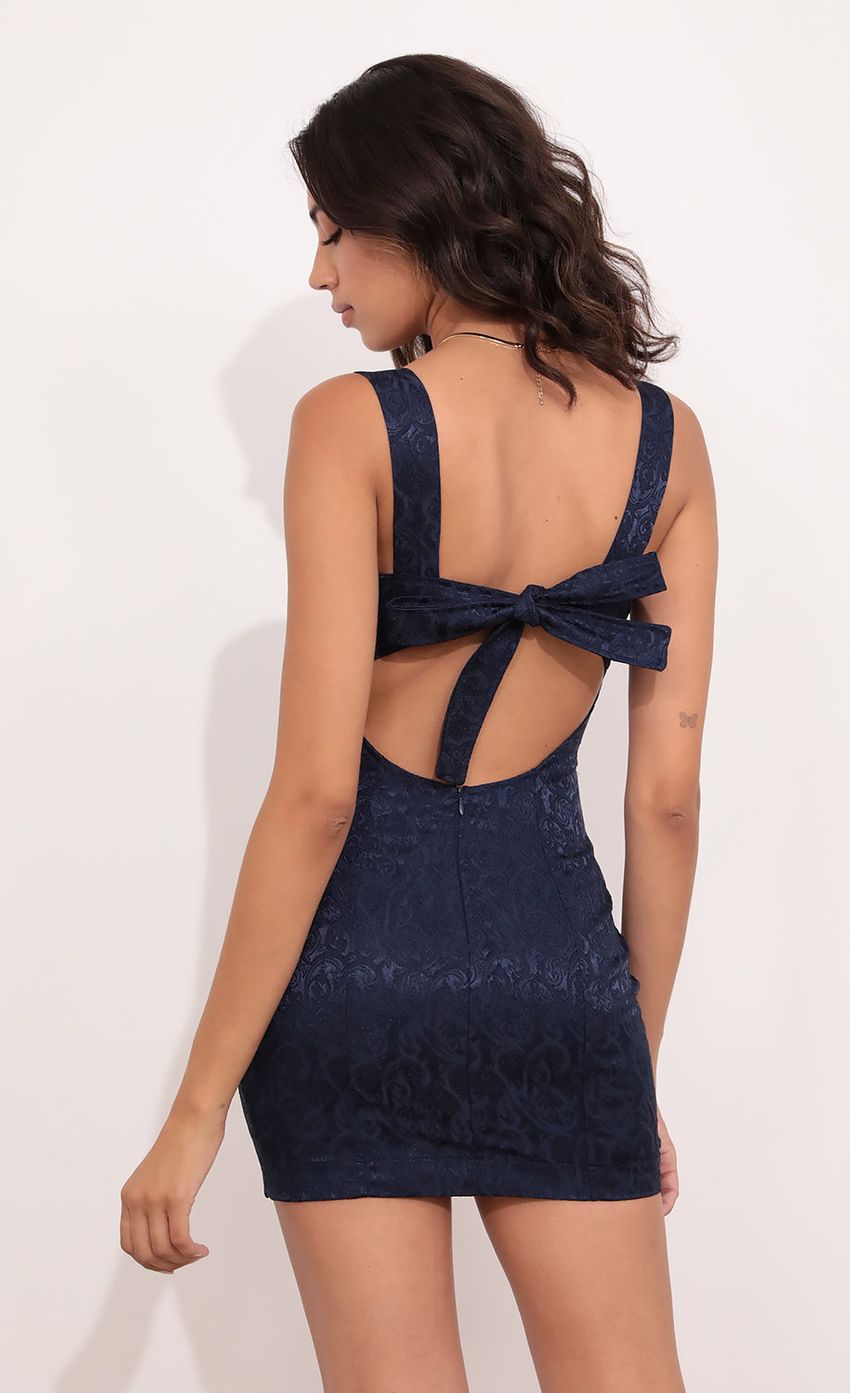 Picture Jacquard Dress in Navy. Source: https://media-img.lucyinthesky.com/data/Aug21_2/850xAUTO/1V9A9468.JPG