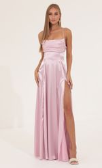 Picture Charmeuse Maxi Dress in Pink. Source: https://media-img.lucyinthesky.com/data/Aug22/150xAUTO/405fc8fd-8be4-4593-bf96-5b9b29780db2.jpg