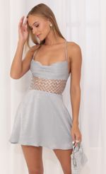 Picture Satin Sequin Cutout Dress in Silver. Source: https://media-img.lucyinthesky.com/data/Aug22/150xAUTO/d9d32e13-02f0-4f24-a0ed-7cdf44d20196.jpg