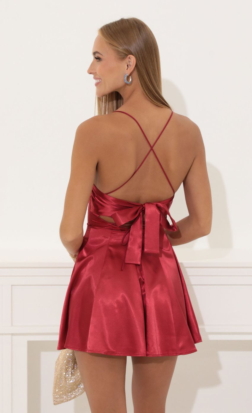 Picture A-Line Dress in Red. Source: https://media-img.lucyinthesky.com/data/Aug22/850xAUTO/09f9c927-ce45-41c0-93da-ae13ff0d6c08.jpg