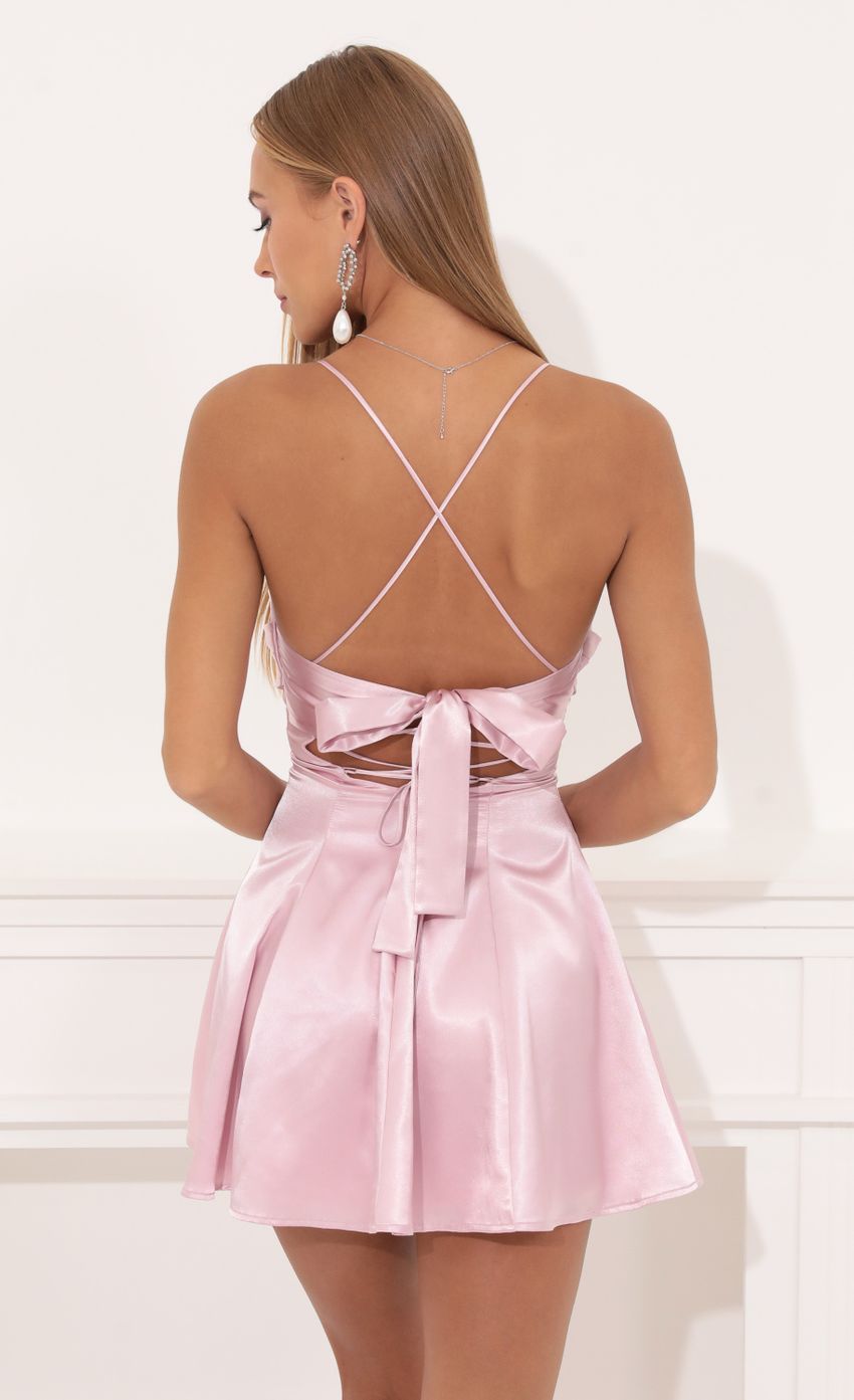 Picture A-Line Dress in Pink. Source: https://media-img.lucyinthesky.com/data/Aug22/850xAUTO/1abd630e-568c-4ac9-b366-58e1d8eb910b.jpg