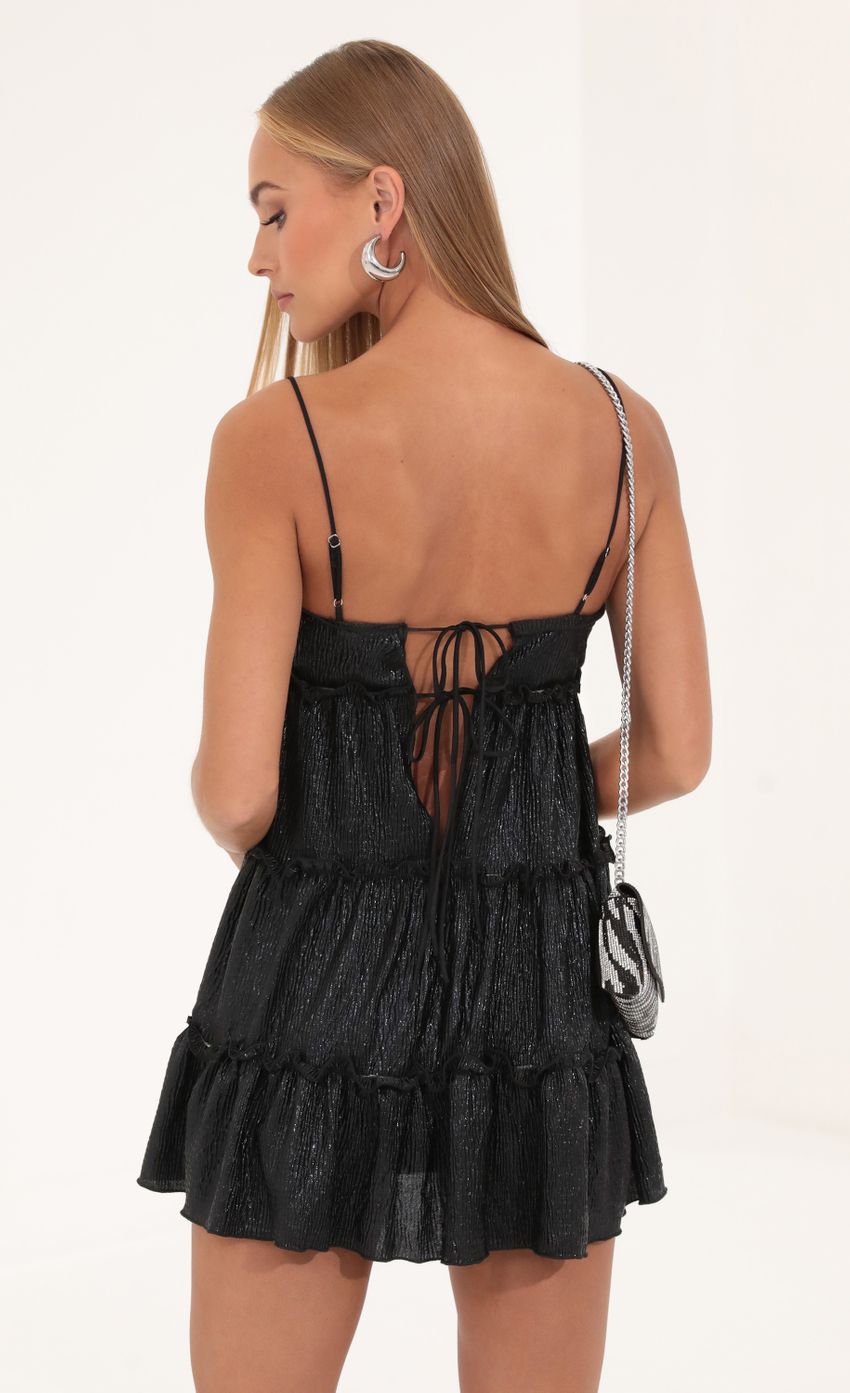 Picture Pleated Baby Doll Dress in Black. Source: https://media-img.lucyinthesky.com/data/Aug22/850xAUTO/4c4c1c08-7a7d-476c-8760-7a935618c377.jpg