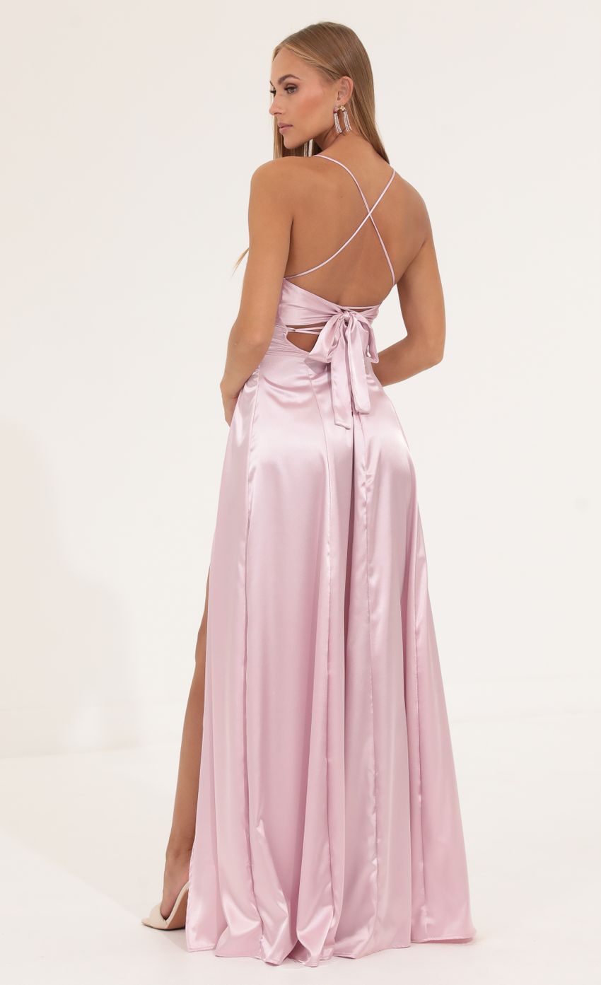 Picture Charmeuse Maxi Dress in Pink. Source: https://media-img.lucyinthesky.com/data/Aug22/850xAUTO/6bc7a1dd-0809-42a8-bc3c-48e0aaf1e480.jpg