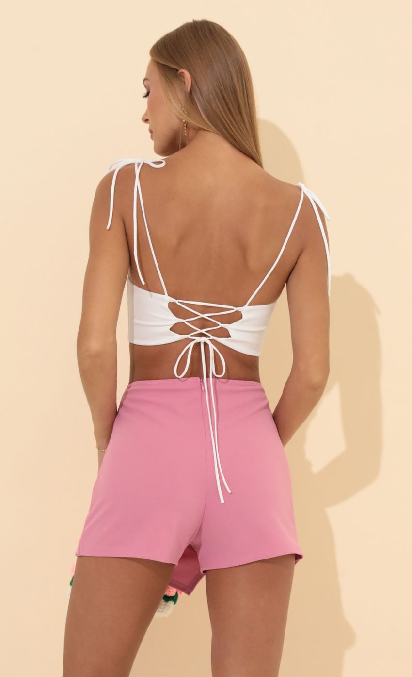 Picture Asymmetric Skort in Berry Pink. Source: https://media-img.lucyinthesky.com/data/Aug22/850xAUTO/cd9ac924-aa11-4a2e-9938-325932dd15f3.jpg