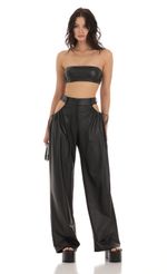 Picture Pleather Cutout Two Piece Set in Black. Source: https://media-img.lucyinthesky.com/data/Aug23/150xAUTO/80def9ba-9f0a-4d42-b27a-5efdc4e4f6f4.jpg