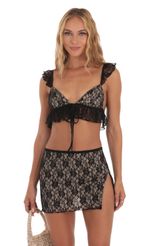 Picture Lace Two Piece Set in Black. Source: https://media-img.lucyinthesky.com/data/Aug23/150xAUTO/fab38ca5-ffa4-42ca-8b68-442dd1ace49c.jpg
