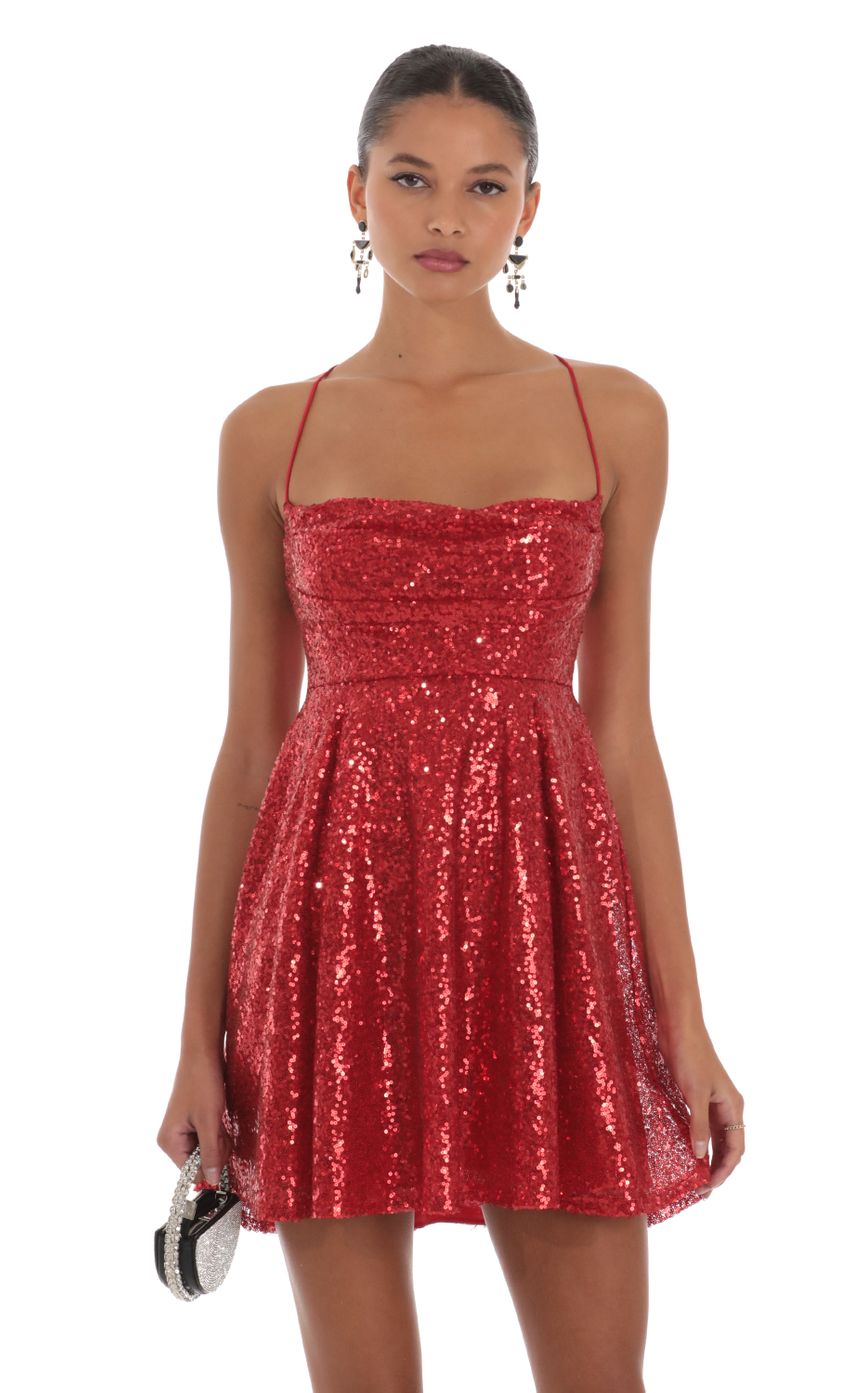 Picture Sequin Dress in Red. Source: https://media-img.lucyinthesky.com/data/Aug23/850xAUTO/3f3213c8-7e3e-407f-9a95-c4ce78e97f3b.jpg