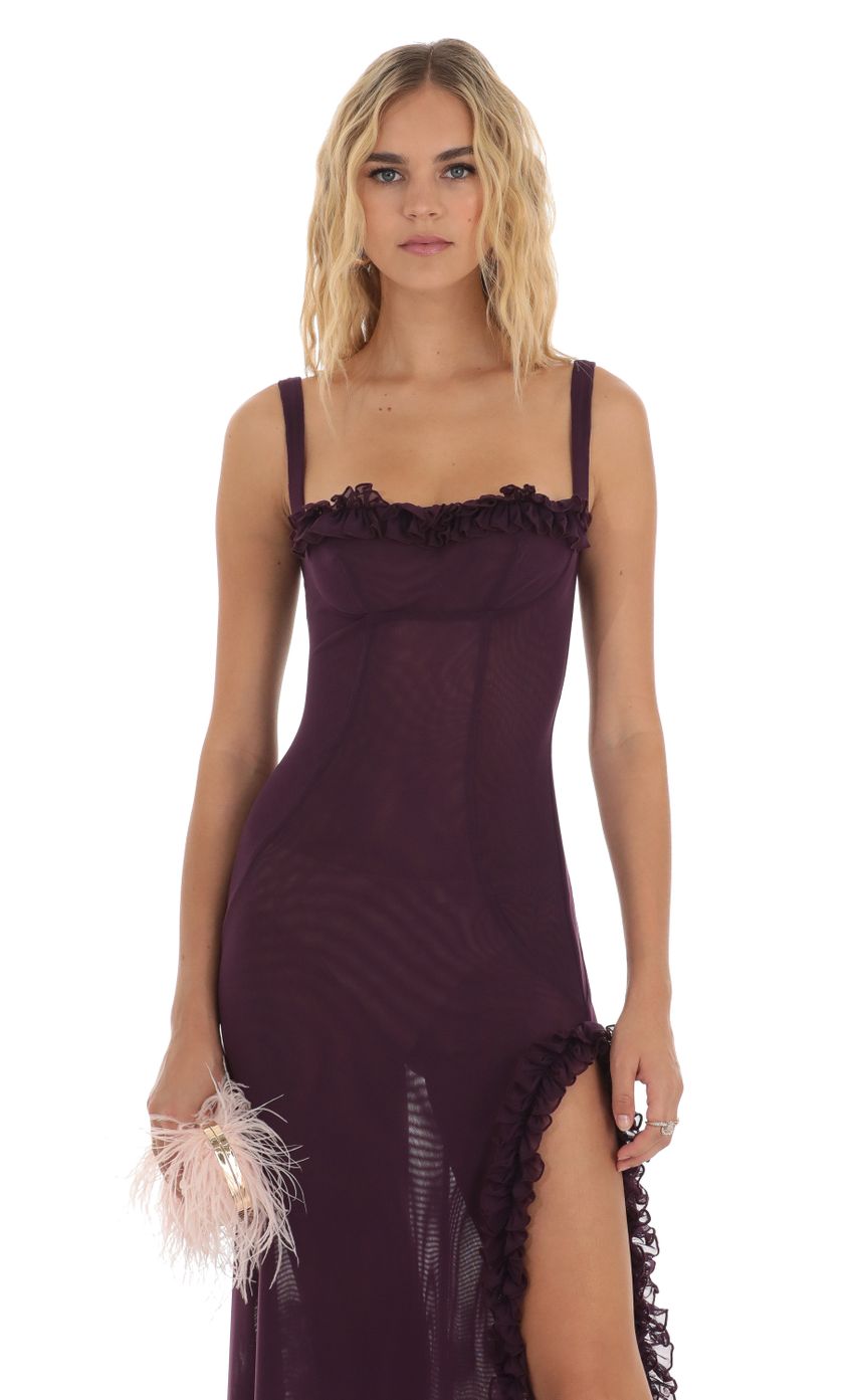 Picture Mesh Dress in Purple. Source: https://media-img.lucyinthesky.com/data/Aug23/850xAUTO/7b841744-17fb-4295-98f5-790752e4d603.jpg