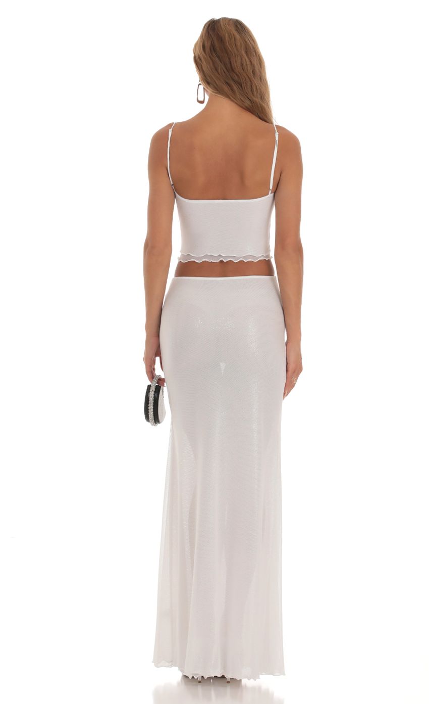 Picture Foiled Mesh Two Piece Set in White. Source: https://media-img.lucyinthesky.com/data/Aug23/850xAUTO/880024a1-043b-4ca5-ba26-780ffd8219f4.jpg
