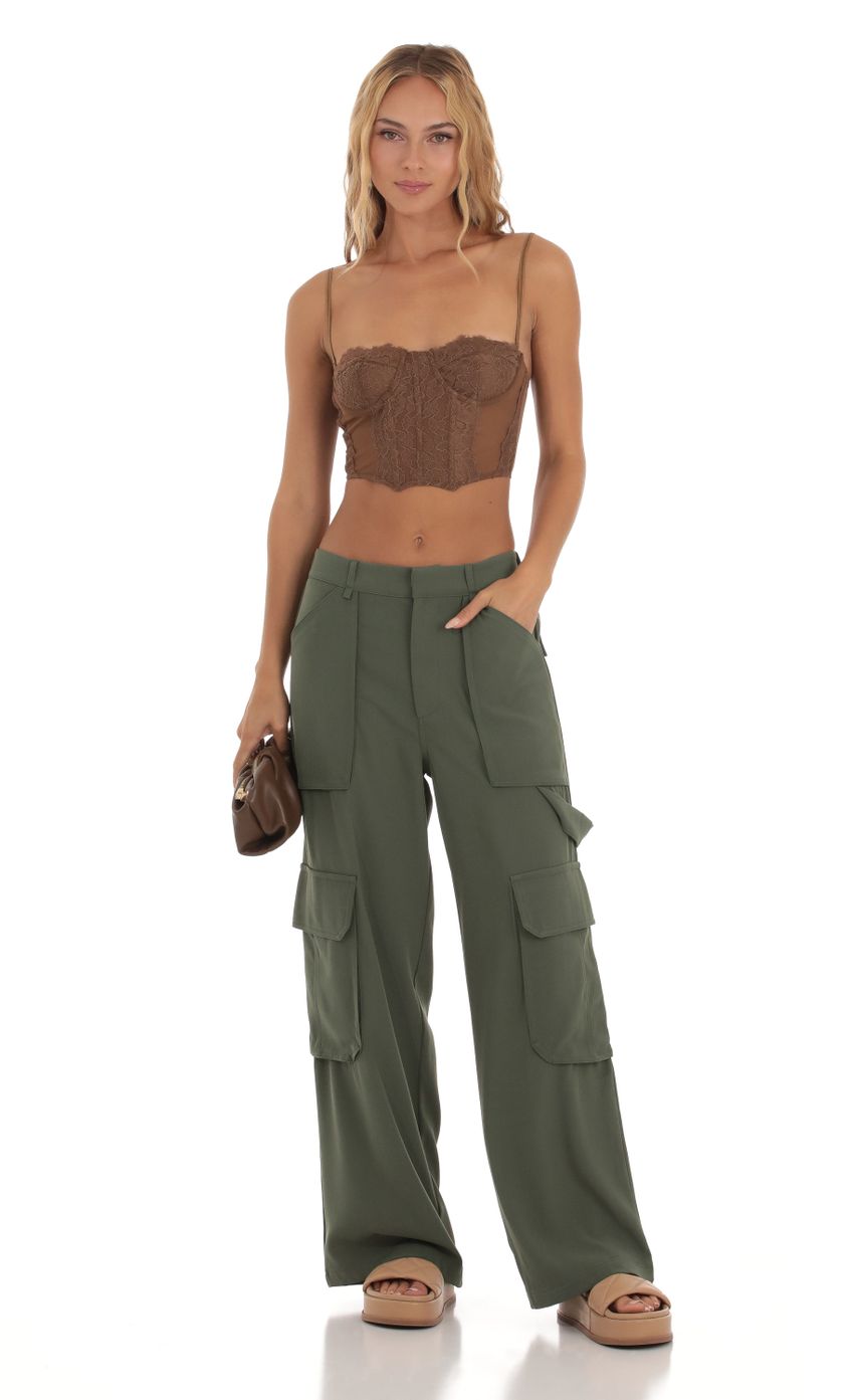 Picture Cargo Pants in Green. Source: https://media-img.lucyinthesky.com/data/Aug23/850xAUTO/8a76ee0e-3381-4293-b0b3-7478eaeefab2.jpg