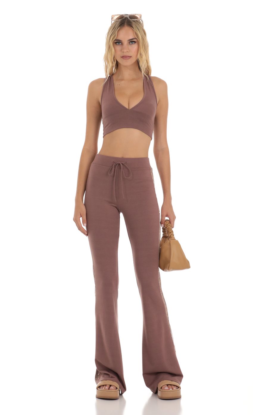 Picture Sequin Two Piece Set in Brown. Source: https://media-img.lucyinthesky.com/data/Aug23/850xAUTO/920a6096-f8cb-442f-b709-0b77c1fcd223.jpg