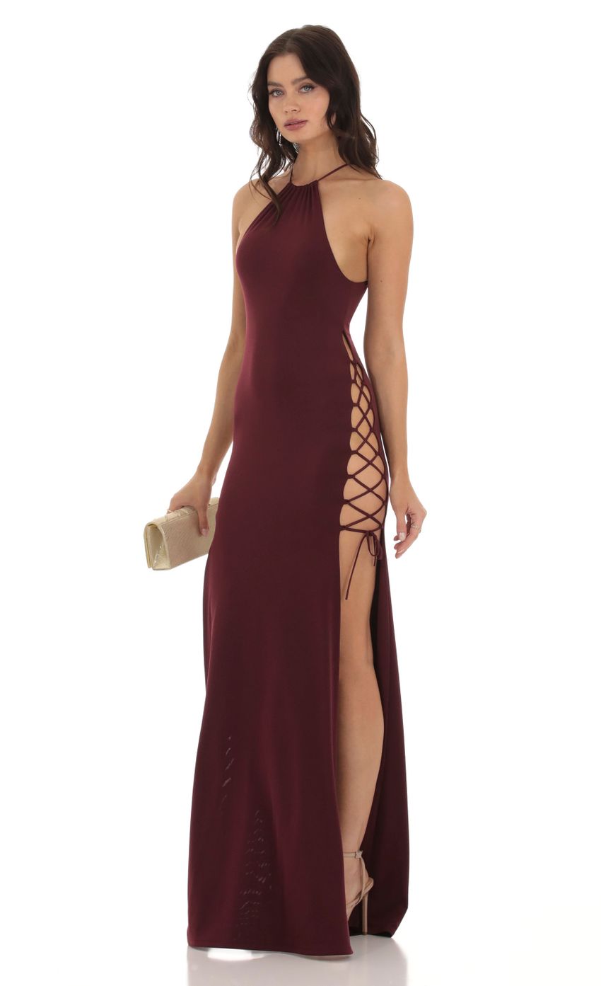 Product image for Cardea Double Slit Dress in Red