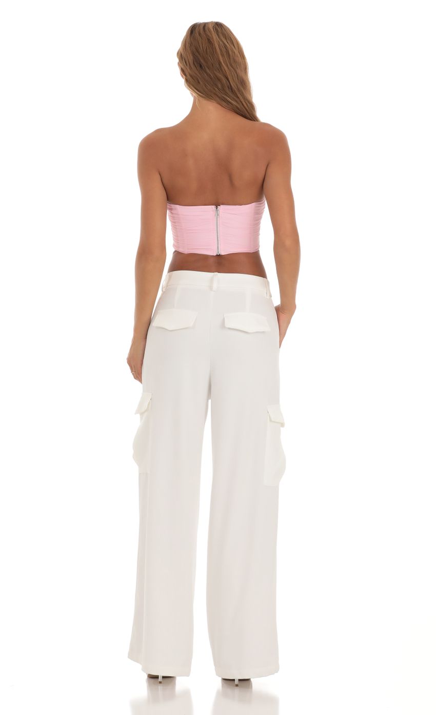 Picture Chiffon Corset Top in Pink. Source: https://media-img.lucyinthesky.com/data/Aug23/850xAUTO/aae8ba20-9d06-417c-a1dd-f3b21722e1b7.jpg