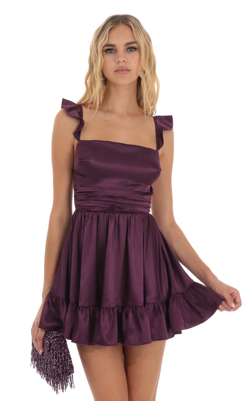 Picture Fit and Flare Dress in Purple. Source: https://media-img.lucyinthesky.com/data/Aug23/850xAUTO/be15c81c-d22f-4020-a1e1-f3e8438b410c.jpg