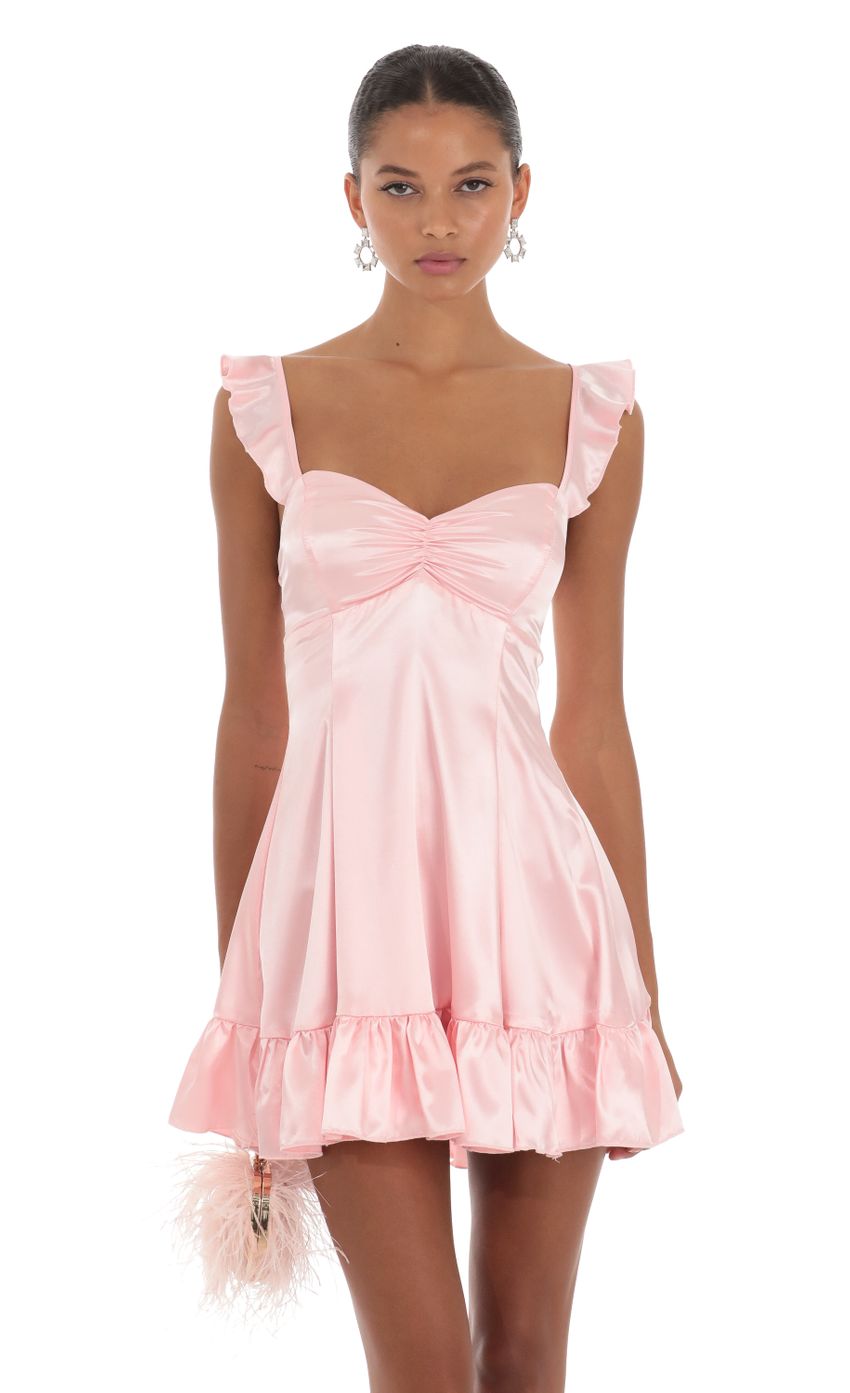 Picture Cindi A-Line Dress in Pink. Source: https://media-img.lucyinthesky.com/data/Aug23/850xAUTO/dfd71331-8f66-4e06-8237-fec4bedbd495.jpg