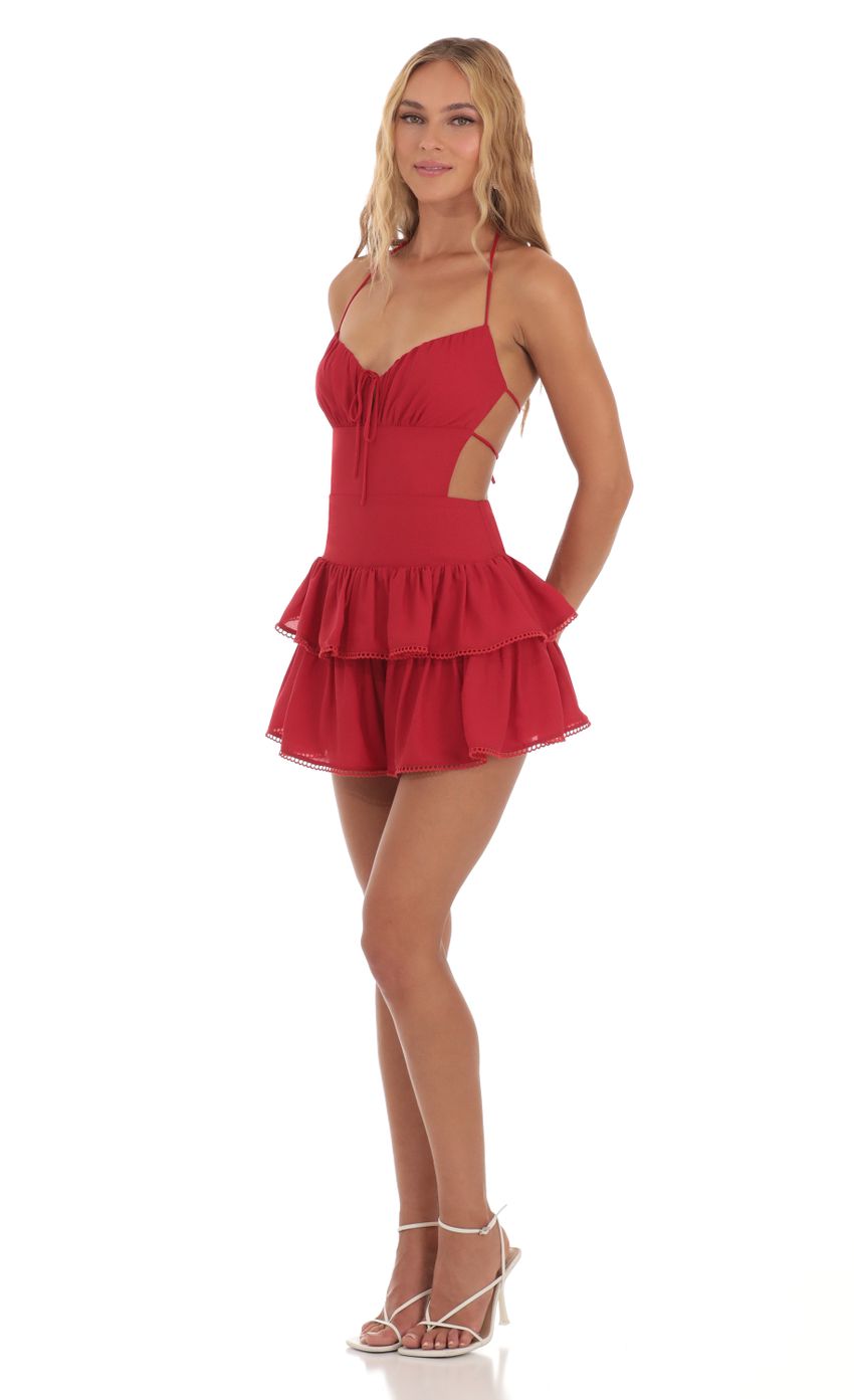 Picture Ruffle Romper in Red. Source: https://media-img.lucyinthesky.com/data/Aug23/850xAUTO/f7d6d46f-a4ed-4d93-94a9-f32e19c4f380.jpg