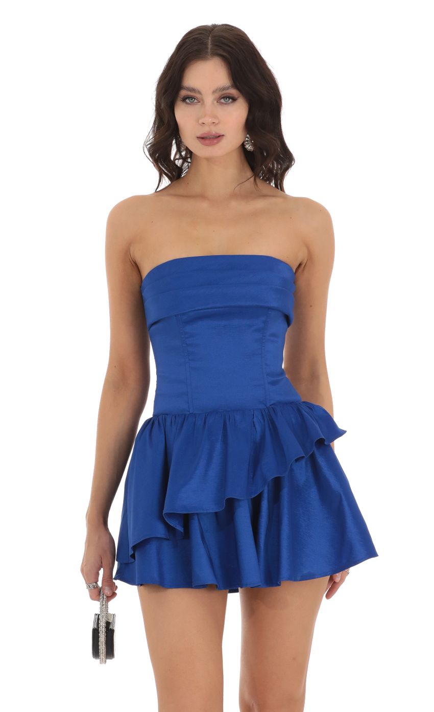 Picture Corset Strapless Dress in Blue. Source: https://media-img.lucyinthesky.com/data/Aug23/850xAUTO/fa5f441a-ac02-4e36-8e24-e3175c942f74.jpg