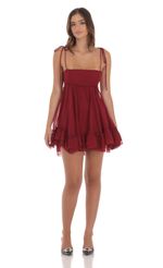 Picture Chiffon Baby Doll Dress in Red. Source: https://media-img.lucyinthesky.com/data/Aug24/150xAUTO/14209bcd-e837-4468-89b5-2a74a73c61a3.jpg