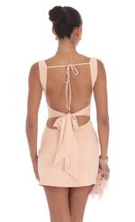 Picture Bodycon Side Slit Dress in Peach. Source: https://media-img.lucyinthesky.com/data/Aug24/150xAUTO/1e104d50-7044-42b0-a5e9-661436f1eea3.jpg