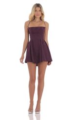 Picture Jacquard Fit and Flare Dress in Purple. Source: https://media-img.lucyinthesky.com/data/Aug24/150xAUTO/49255b24-139d-4991-9414-6f0d447199a0.jpg