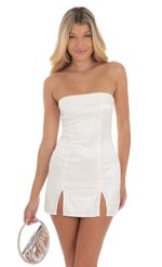 Picture Jacquard Bodycon Dress in White. Source: https://media-img.lucyinthesky.com/data/Aug24/150xAUTO/c118da69-1537-4519-b83f-a36f033227af.jpg