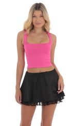 Picture Scoop Neck Tank Top in Hot Pink. Source: https://media-img.lucyinthesky.com/data/Aug24/150xAUTO/f267eaf2-c041-48b6-aea7-8f5debaf8f77.jpg