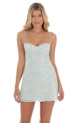 Picture Sequin Embroidered Babydoll Dress in Seafoam. Source: https://media-img.lucyinthesky.com/data/Aug24/150xAUTO/fce97b91-0cdd-4b9a-8abc-f1300d6f43be.jpg