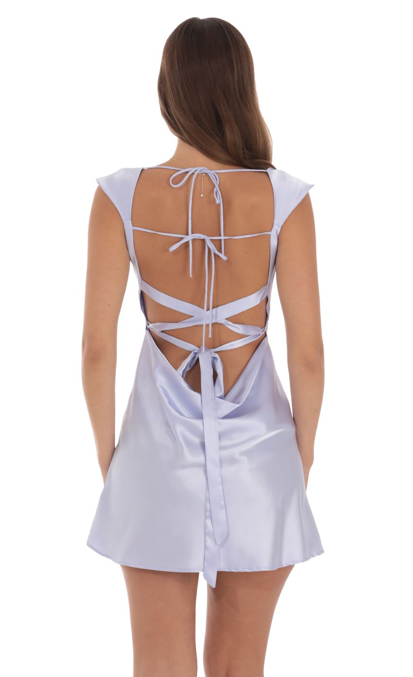 Picture Cowl Neck Satin Open Back Dress in Lilac Blue. Source: https://media-img.lucyinthesky.com/data/Aug24/850xAUTO/0e0abcd7-1146-4f8c-b2d3-eac0a96520c1.jpg