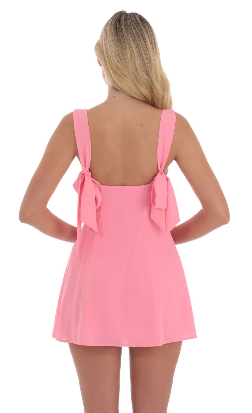 Product image for Back Bows Dress in Pink