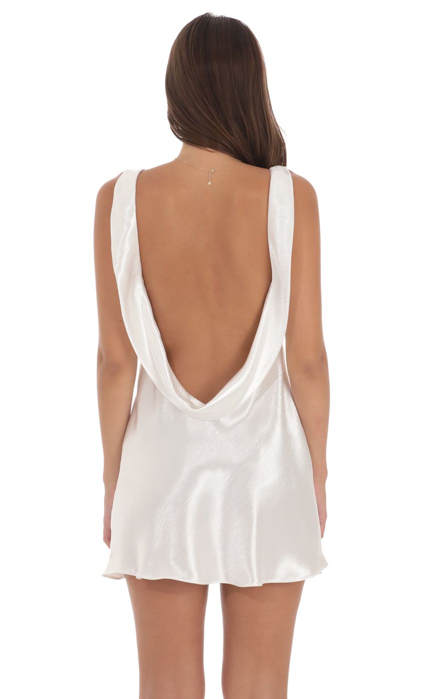 Picture Satin Open Back Dress in White. Source: https://media-img.lucyinthesky.com/data/Aug24/850xAUTO/416a3ae2-f394-4f9d-b904-da7331183145.jpg