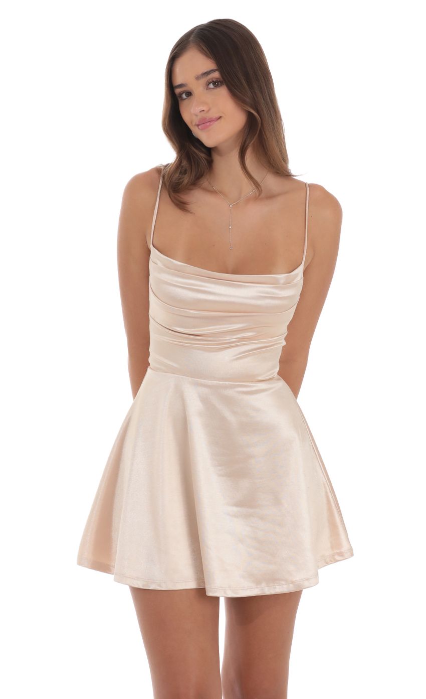 Picture Satin Cowl Neck Dress in Champagne. Source: https://media-img.lucyinthesky.com/data/Aug24/850xAUTO/53ebed30-8b0c-4535-a0b3-68684e7ef1f2.jpg