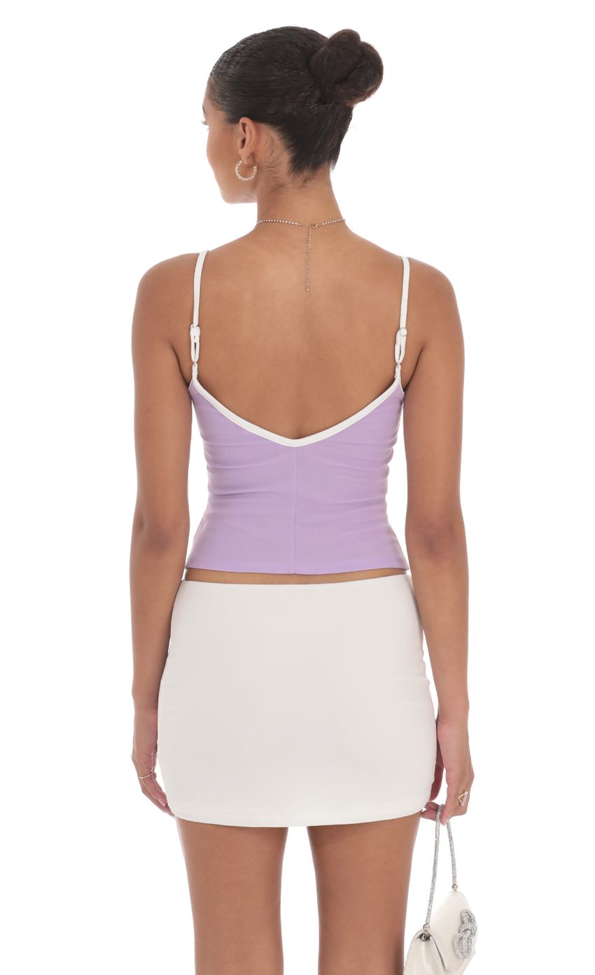 Picture Outline Front Tie Top in Lilac. Source: https://media-img.lucyinthesky.com/data/Aug24/850xAUTO/568ee83a-fcf5-4c8b-85d8-067ad679b1f1.jpg