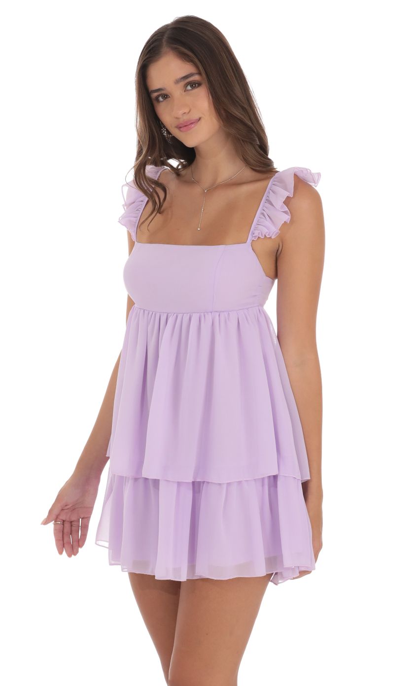 Picture Chiffon Ruffle Dress in Lavender. Source: https://media-img.lucyinthesky.com/data/Aug24/850xAUTO/709a0723-13ba-4084-b4f8-82fbcfe45517.jpg