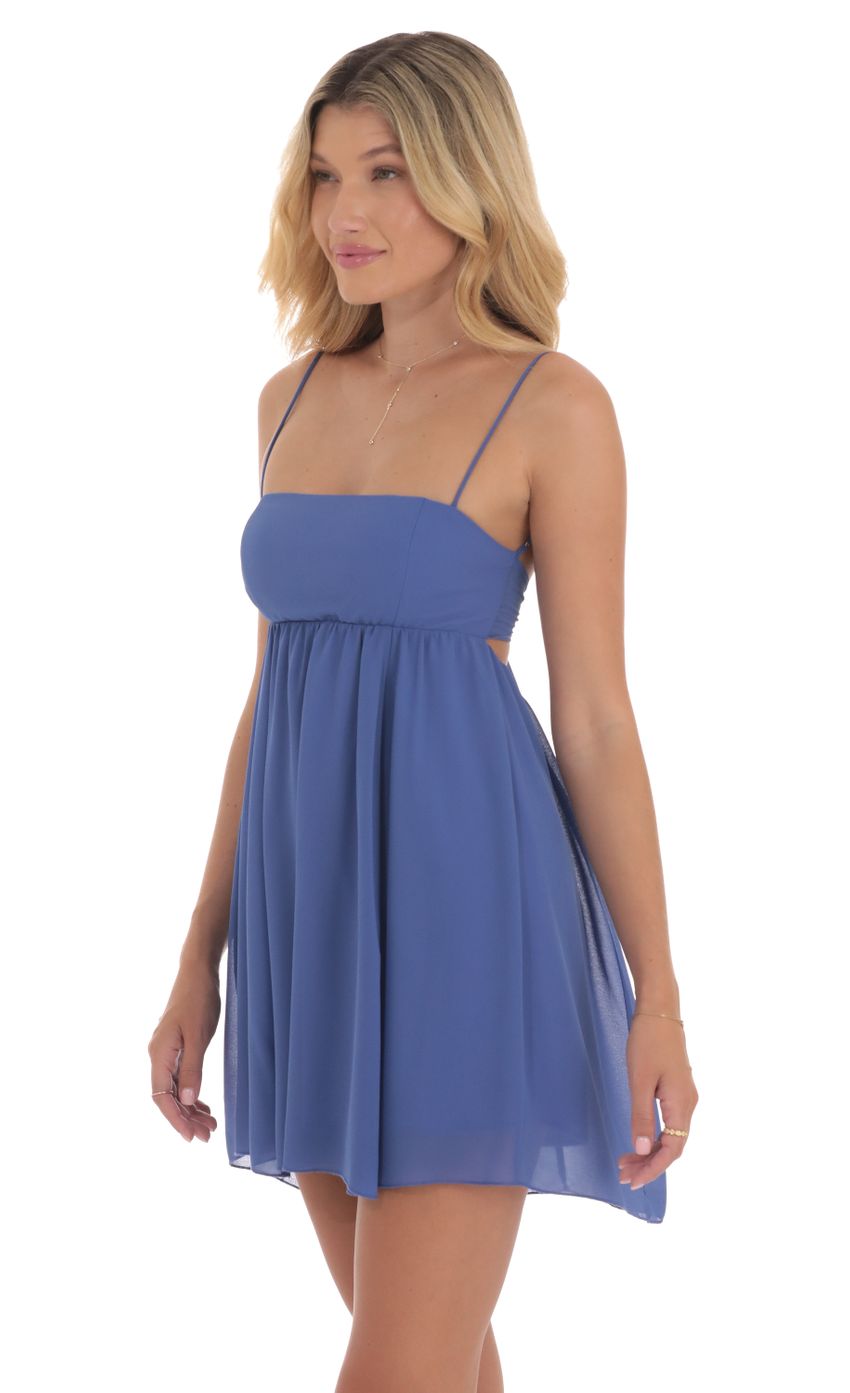 Picture Chiffon Babydoll Dress in Slate Blue. Source: https://media-img.lucyinthesky.com/data/Aug24/850xAUTO/78e6ba6c-7e9a-4bee-80ad-dc0b5fdafc5d.jpg