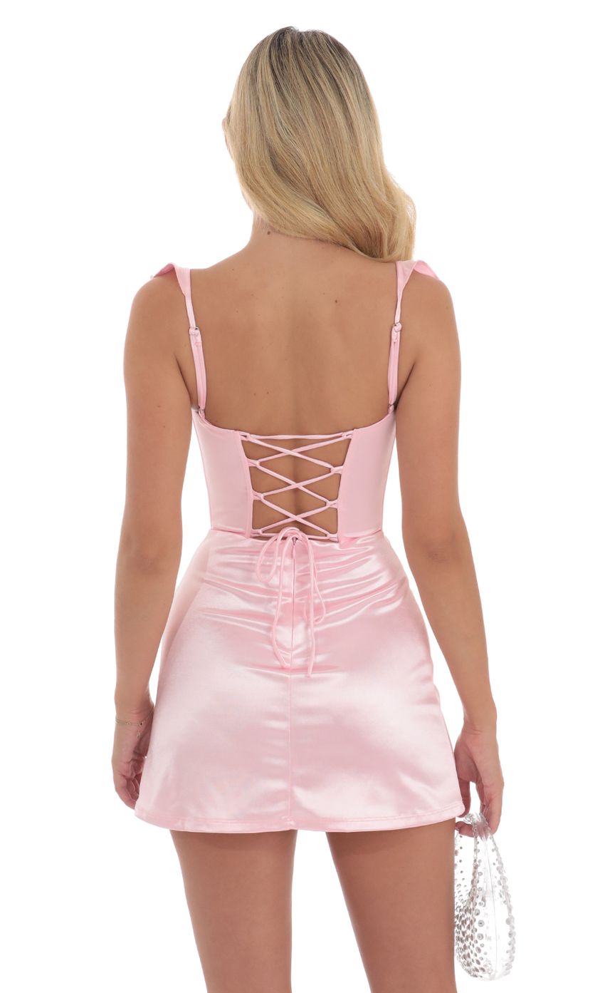 Picture Satin Bodycon Dress in Pink. Source: https://media-img.lucyinthesky.com/data/Aug24/850xAUTO/921818b3-1a6f-4fef-9892-2253ea519777.jpg