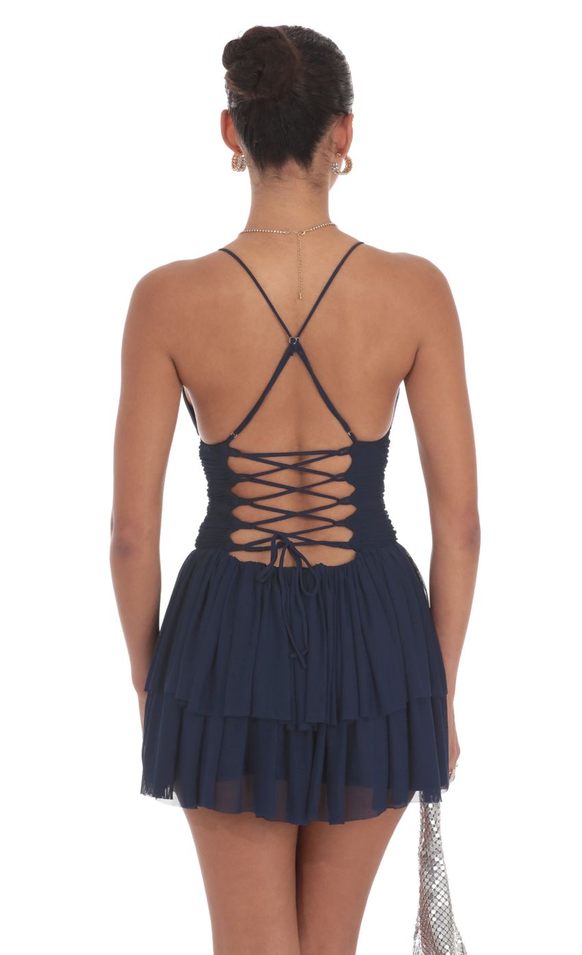 Picture Mesh Tiered Dress in Navy. Source: https://media-img.lucyinthesky.com/data/Aug24/850xAUTO/a1157e28-4637-4c1b-bec2-b0f173bc5d1d.jpg