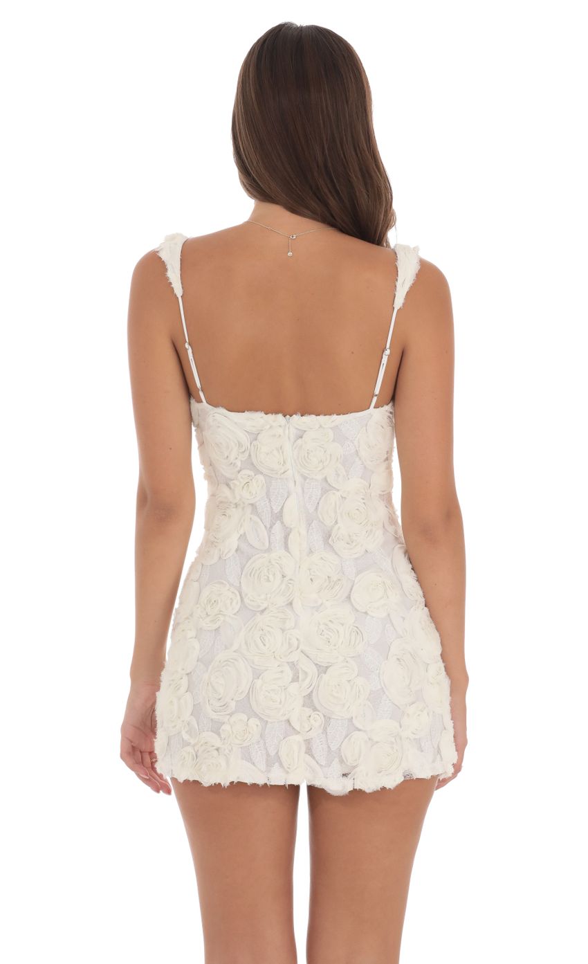 Picture Textured Floral Bodycon Dress in White. Source: https://media-img.lucyinthesky.com/data/Aug24/850xAUTO/d68746b4-c597-4467-84be-268fd8390c19.jpg