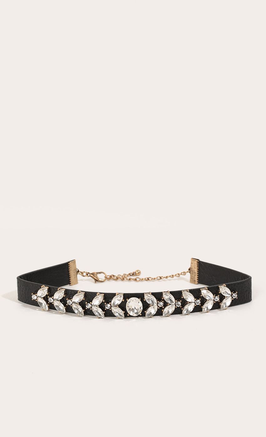 Picture PU Leather Choker with Crystal Detail. Source: https://media-img.lucyinthesky.com/data/Dec16_2/850xAUTO/0Y5A7216.JPG