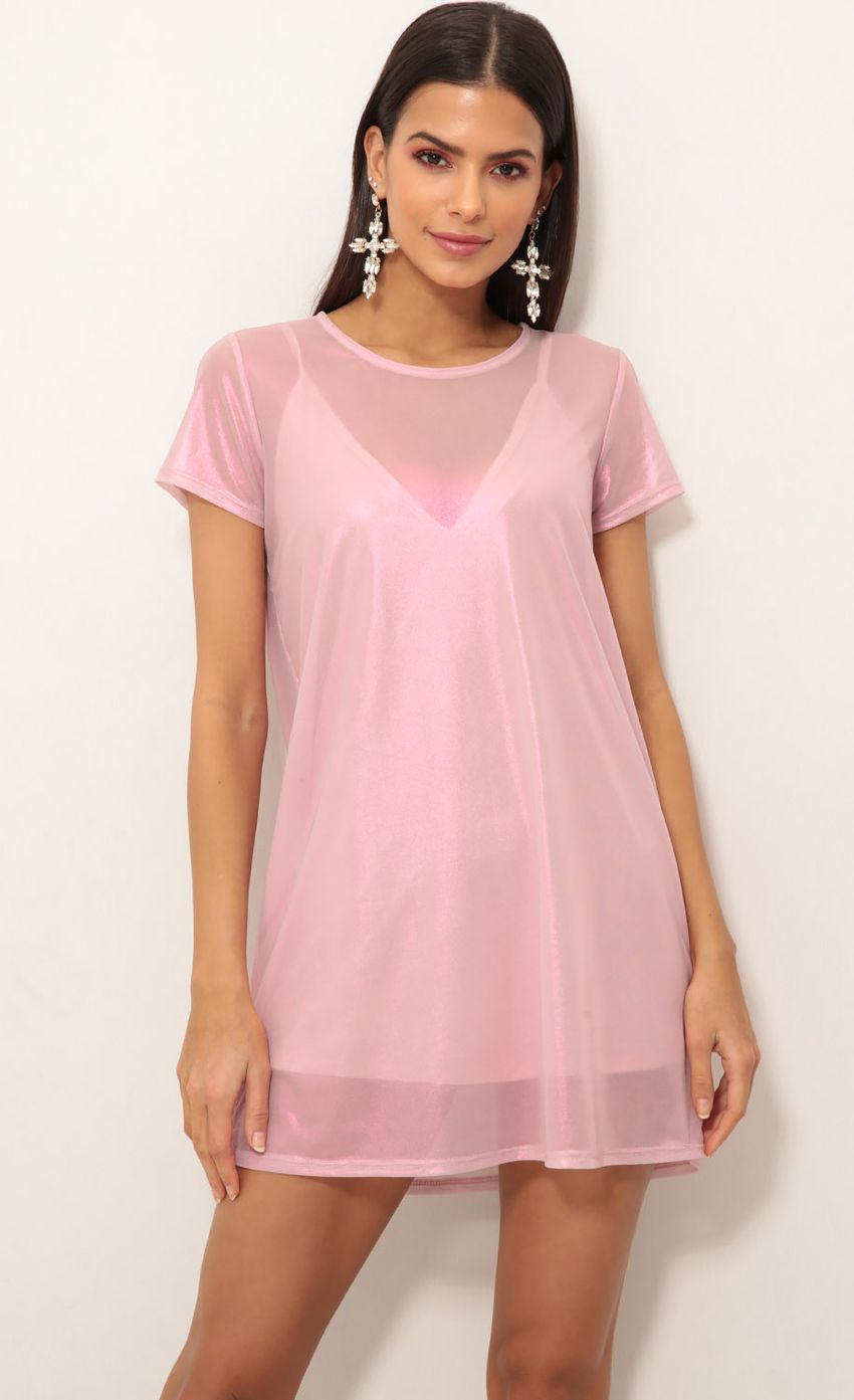 Picture Harper Dress In Pink Iridescence. Source: https://media-img.lucyinthesky.com/data/Dec18_2/850xAUTO/0Y5A7535.JPG