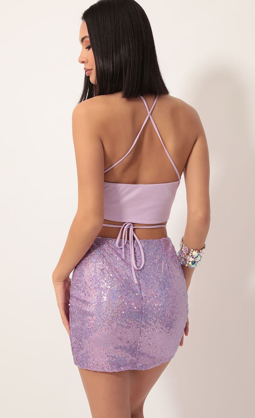 Picture Eva Iridescent Sequin Set in Lilac. Source: https://media-img.lucyinthesky.com/data/Dec19_1/850xAUTO/781A0332.JPG