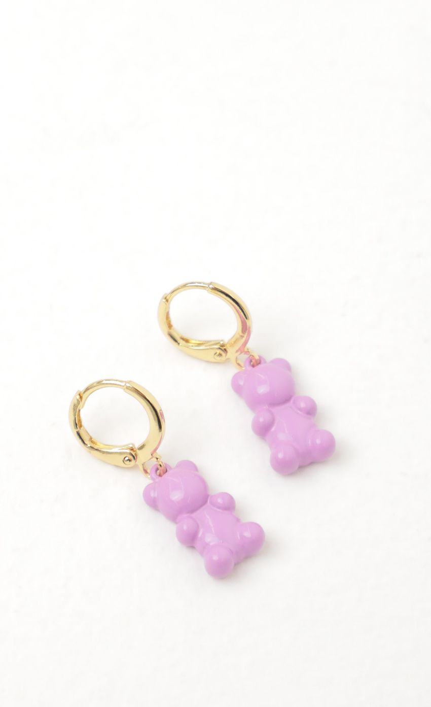 Picture Baby Bear Mini Earrings in Purple. Source: https://media-img.lucyinthesky.com/data/Dec21_1/850xAUTO/1J7A0012.JPG