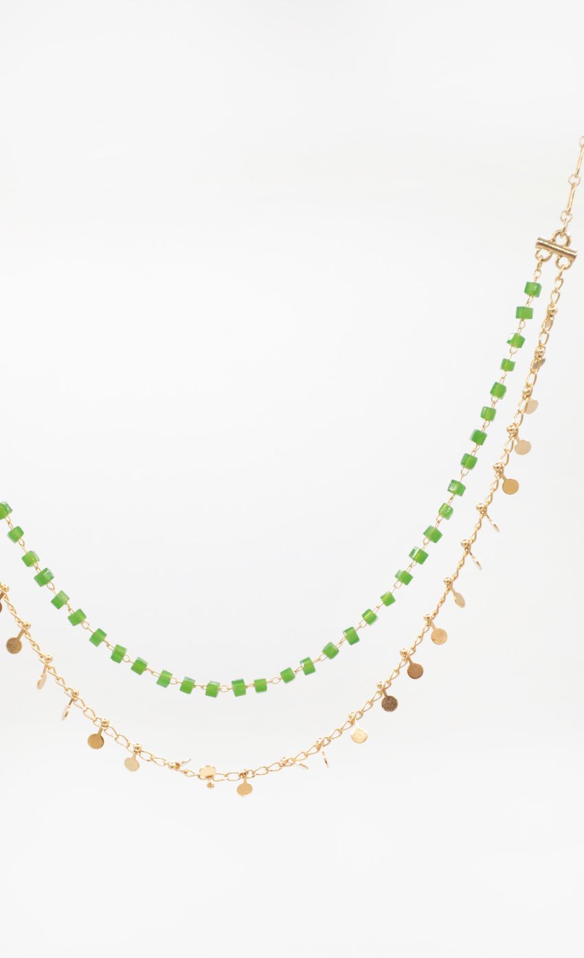 Picture Garden Treasures Necklace in Green and Gold. Source: https://media-img.lucyinthesky.com/data/Dec21_2/850xAUTO/1J7A47471.JPG