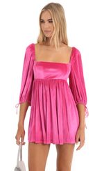 Picture Velvet Baby Doll Dress in Hot Pink. Source: https://media-img.lucyinthesky.com/data/Dec22/150xAUTO/8c461dc5-926c-4a91-9078-3eba64dd465f.jpg