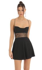 Picture Bradshaw Crepe Cutout Sequin Dress in Black. Source: https://media-img.lucyinthesky.com/data/Dec22/150xAUTO/d4ad2a48-d1ad-484c-8c8c-99778f923438.jpg